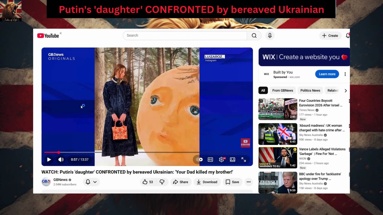 Putin's 'daughter' CONFRONTED by bereaved Ukrainian