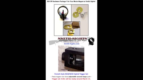 💥Last Call - $20 Off Hardware Package 1 for Your Mosin-Nagant at Smith-Sights.com !