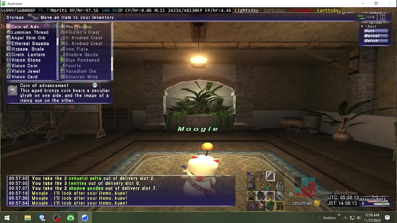 Playing Final Fantasy XI Online