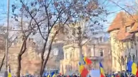 Protest contra anulării alegerilor prezidențiale din 2024 (Global News România; 24.01.2025)1