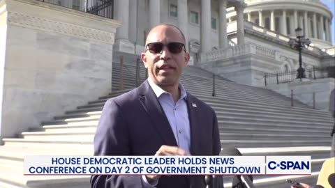 Rep Hakeem Jeffries Claims Trump Will Cave To Democrats 
