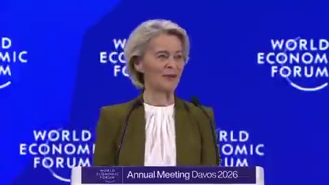 🚨🌎 Breaking:- Ursula at The WEF ‼️