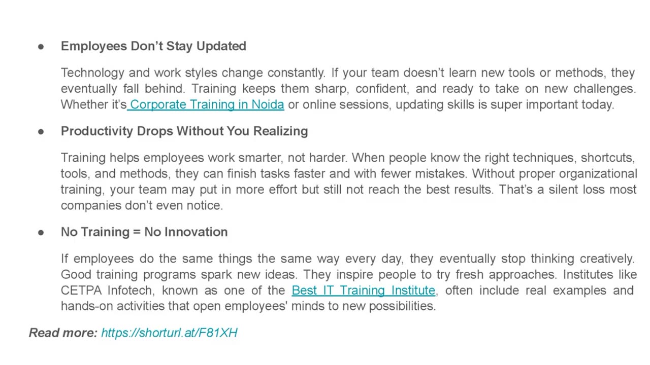 Is Your Company Missing Out by Skipping Corporate Training