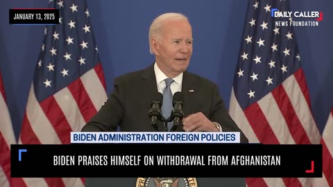 Biden Praises Himself On Withdrawal From Afghanistan