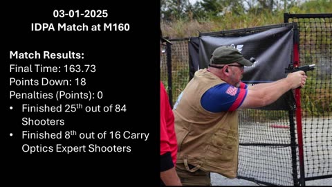 250301 Michael IDPA M160 Match Compilation Video