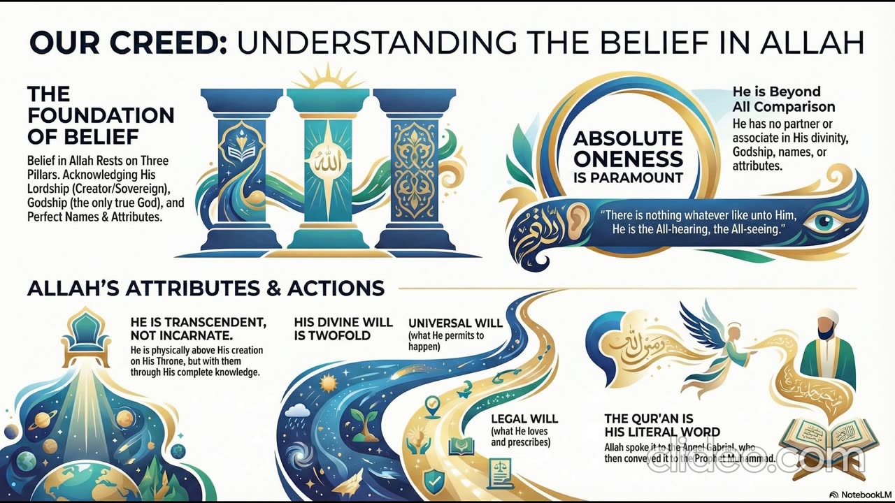 Defining Allah's Six Pillars and Tawhid