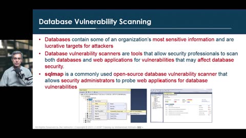 170 - Domain 6 - 62 Database Vulnerability Scanning