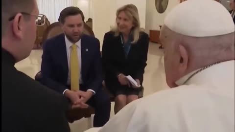 J.D. Vance visits Pope Francis on Easter Sunday #jdvance #election2024 #popefrancis