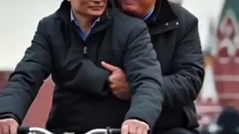 Donald Trump and Vladimir Putin on red square | ai generated video | ai world leaders #ai #putin