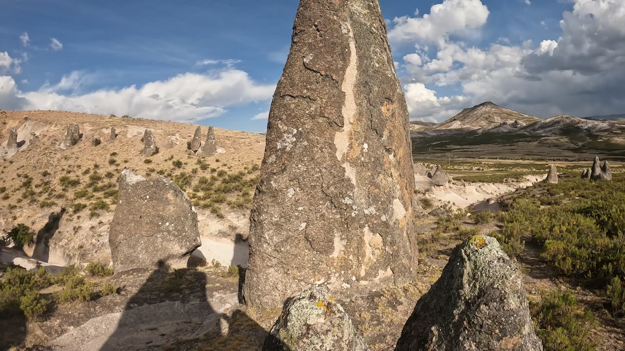 Exploring a stone forest (Pampachiri, Apurimac, Peru)