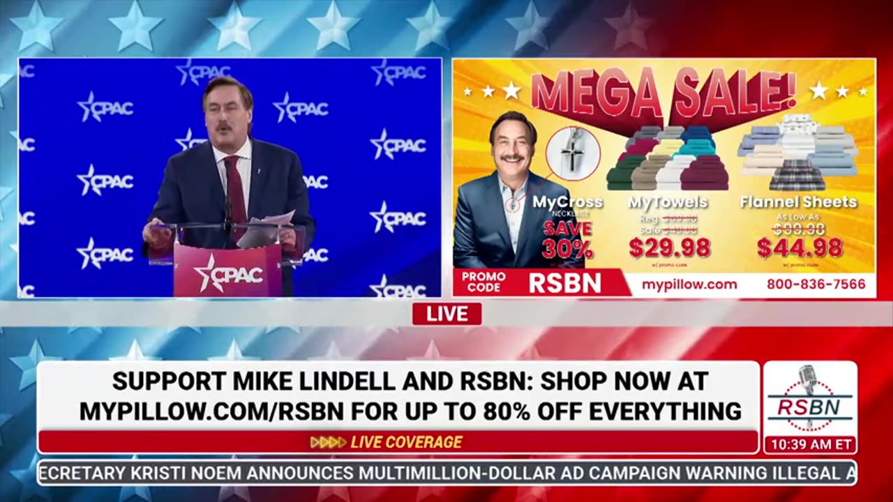 RSBN Mike Lindell Speaks at CPAC 2025 Day Two - 2-21-25