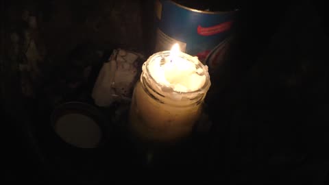 Crisco Candle Two Candles