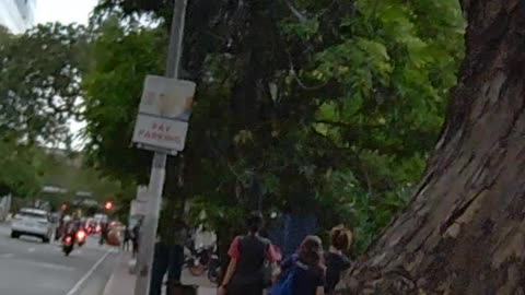 Sidewalk in United Nations Avenue, Manila City, Philippines