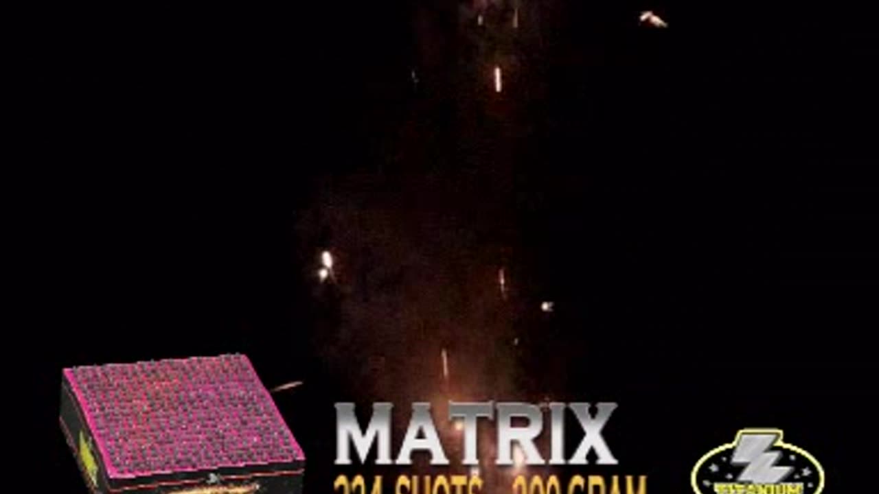Titanium - Matrix - 200 Gram - 324 Shots Vuurwerk Cake
