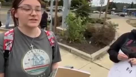 Students at Roseburg High School in OR staged a walkout after a MALE student