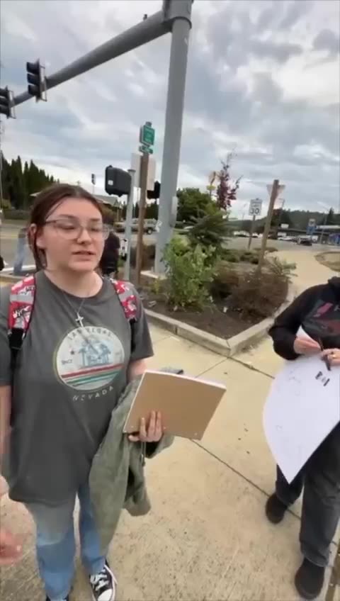 Students at Roseburg High School in OR staged a walkout after a MALE student