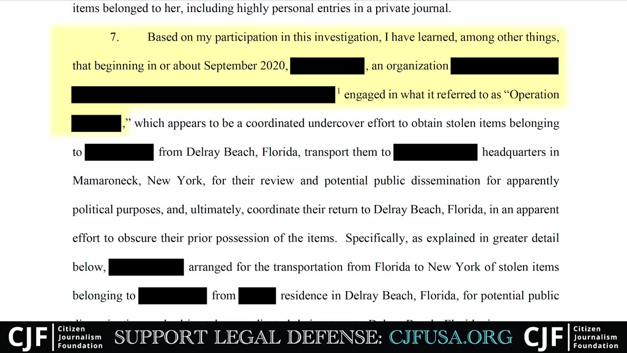 FBI RAID AFFIDAVIT EXPLAINED: "Probable Cause" Is COMPLETELY Redacted; O’Keefe Vows Legal Action