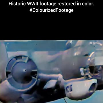 British Test Flight WWII Ju 88 Colourized Footage #WWIIHistory