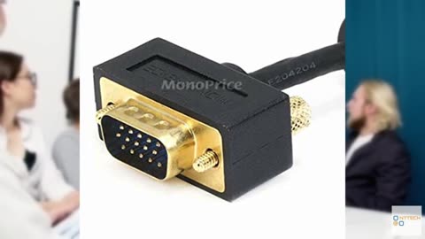 Monoprice 3ft Ultra Slim SVGA Super VGA 30/32AWG M/M Monitor Cable w/ ferrites (
