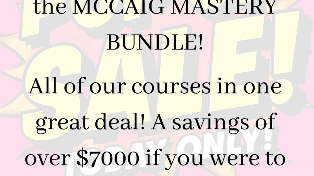 Pop Up Sale!