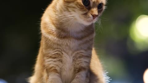 Relaxed and serene, my beautiful cat glows with quiet charm.