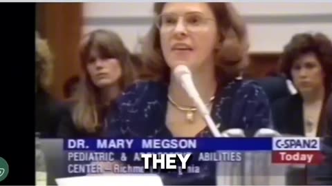 Dr. Mary Megson testified before Congress about children regressing into autism right after vaccines