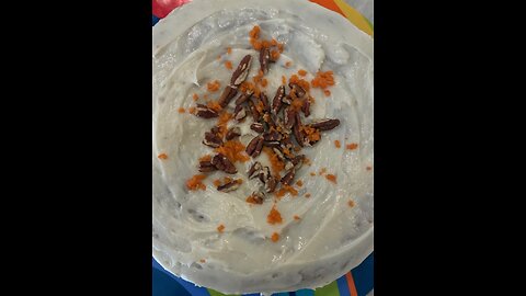 WARM, SPICED CARROT CAKE