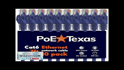 PoE Texas Cat 6 Ethernet Cable 7 Ft 10 Review