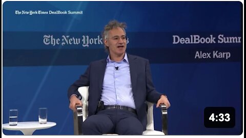 Palantir CEO Alex Karp squirms when asked about their links to the CIA