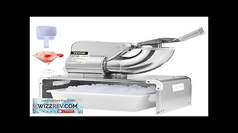 VEVOR Ice Crushers Machine 661lbs Per Hour Electric Snow Cone Maker Review