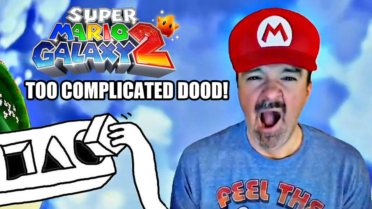 DSP Struggling with Early "Easy" Super Mario Galaxy 2 Levels While Suffering in Hot Room!! 10-07-25