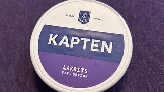 Kapten Lakrits (White Portion) Snus Review