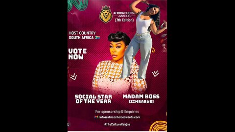 MADAM BOSS NOMINATED FOR THE SOCIAL STAR OF THE YEAR AFRICA