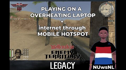Wolfenstein ET (Legacy) - Will it work, while streaming from an laptop and mobile hotspot?