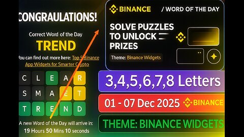 Binance Widgets WODL – All Correct Answers Today | Today’s WODL Reveal: Master the Binance Widgets