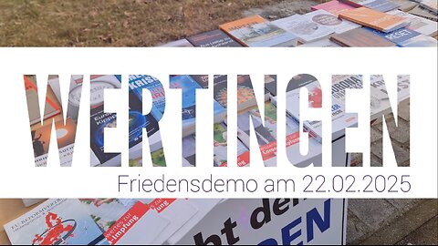 Friedensdemo Wertingen am 22.02.2025