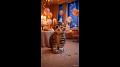 Let's chill with this cute kitten video