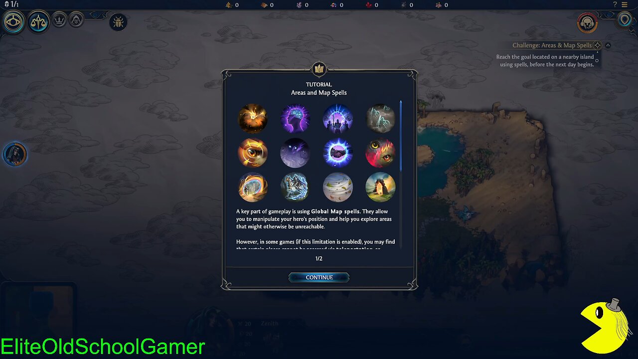 Heroes of Might and Magic Demo - Tutorial - Area and Map Spells - November 2025