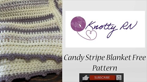 Crochet Candy Stripe Blanket Border