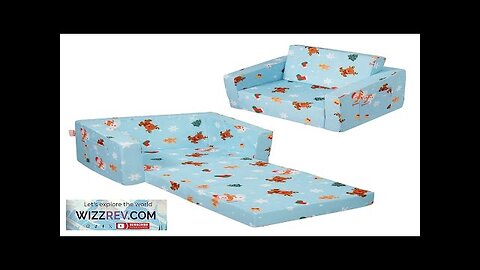 VEVOR Kids Couch 2-in-1 Toddler Chairs Comfy Toddler Couch Sofa Bed Fold Review