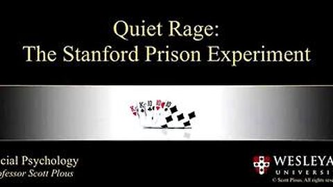 QUIET RAGE: THE STANFORD PRISON EXPERIMENT - 1992 DOCUMENTARY