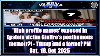 'High profile names' exposed in Epstein victim Giuffre's posthumous memoir - Trump and a former PM