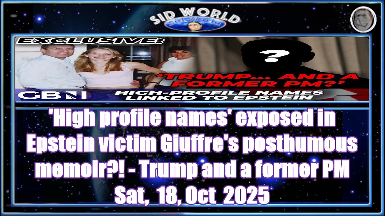 'High profile names' exposed in Epstein victim Giuffre's posthumous memoir - Trump and a former PM