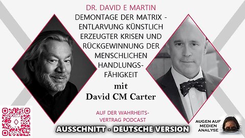 Dr. David E. Martin: Künstliche Krisen aufdecken und Handlungsfähigkeit aufzeigen