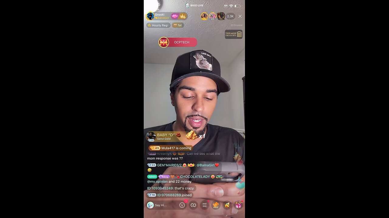 Not droski read the text out loud between 21 mama and himself 👀 😔