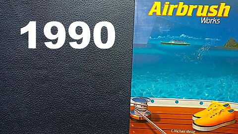 BOOK COVER REVIEW : Airbrush Works, C. Michael Mette, 1990, Taschen