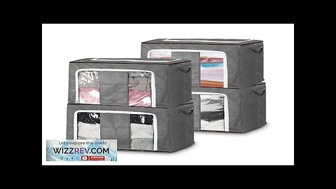 TVIRD 4 Packs 90L Large Storage Bags Clothes Organizer Storage Two-way zipper Review