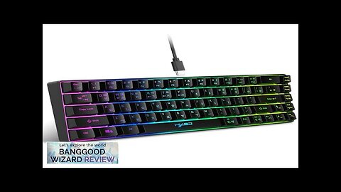 HXSJ V200 69 Keys Korean Wired Gaming Keyboard RGB Light USB Type-C Review