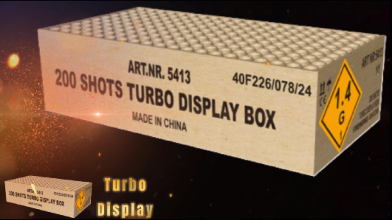 Broekhoff - Turbo Display Box - 200 Schots Compound Vuurwerk