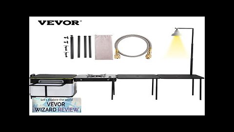 VEVOR Outdoor Mobile Kitchen Portable Multifunctional Camp Box with Wheels All in Review